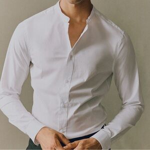 Zara Dress shirt - Must have shirt. Large. Super Slim fit. White.